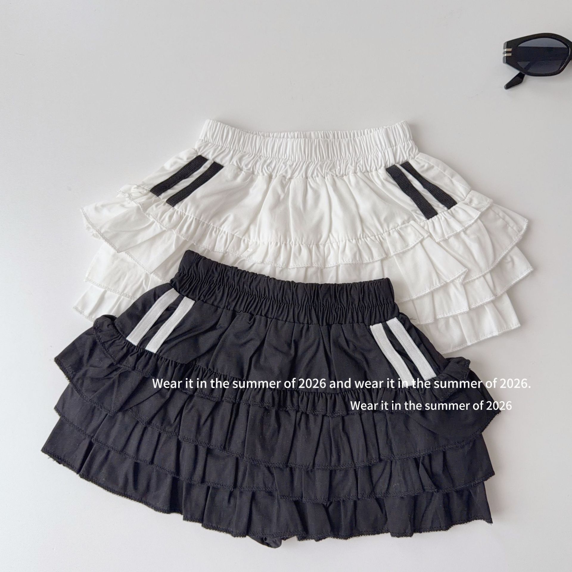 2026新品TQ★子供服　スカート★90cm〜150cm 2色