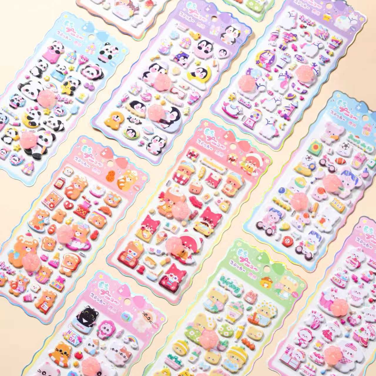 子供お褒めシール★立体★防水ステッカー ★DIY デコレーション用