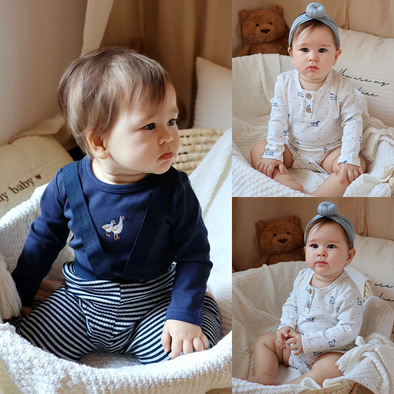 「2026」子供服★ロンパース★ベビー★韓国風子供服★2色66cm〜90cm