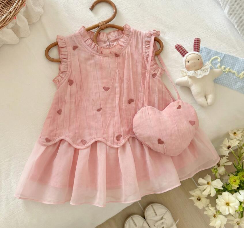 2026新品★子供服　ワンピース+バッグ★80cm〜130cm