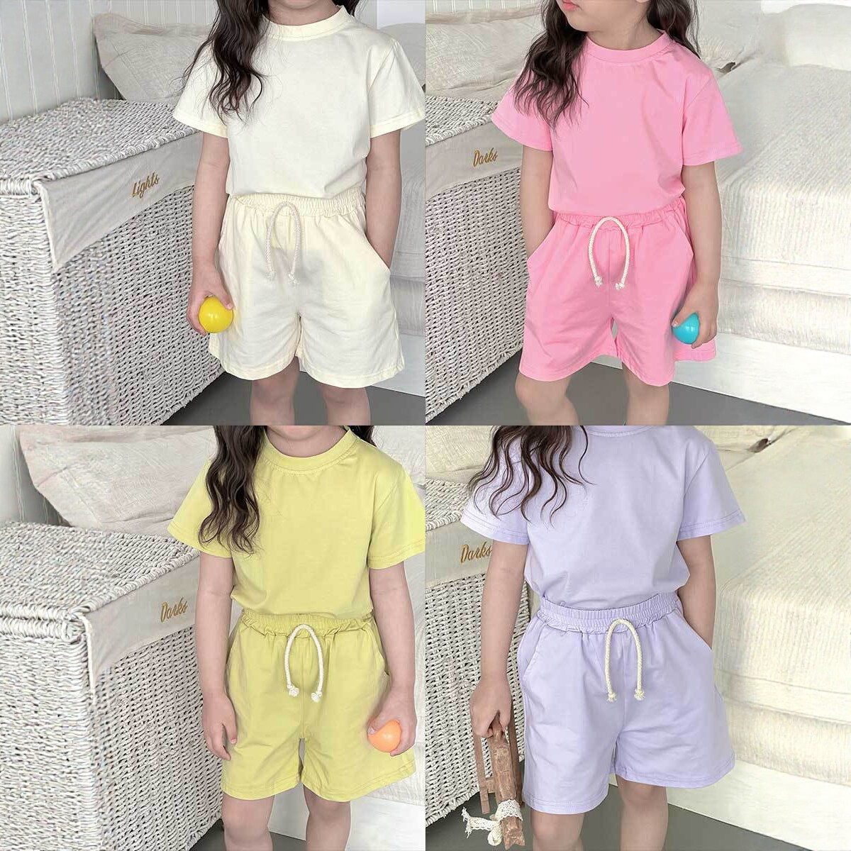 2026★夏新作★韓国風ベビー服★トップス+ズボン★90cm〜150cm 8色