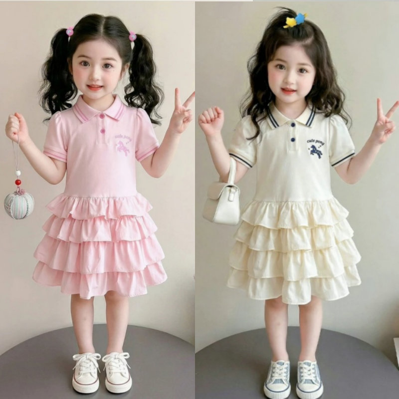 2026新品SC★子供服　ワンピース★7/90-95cm〜17/130-140cm 2色