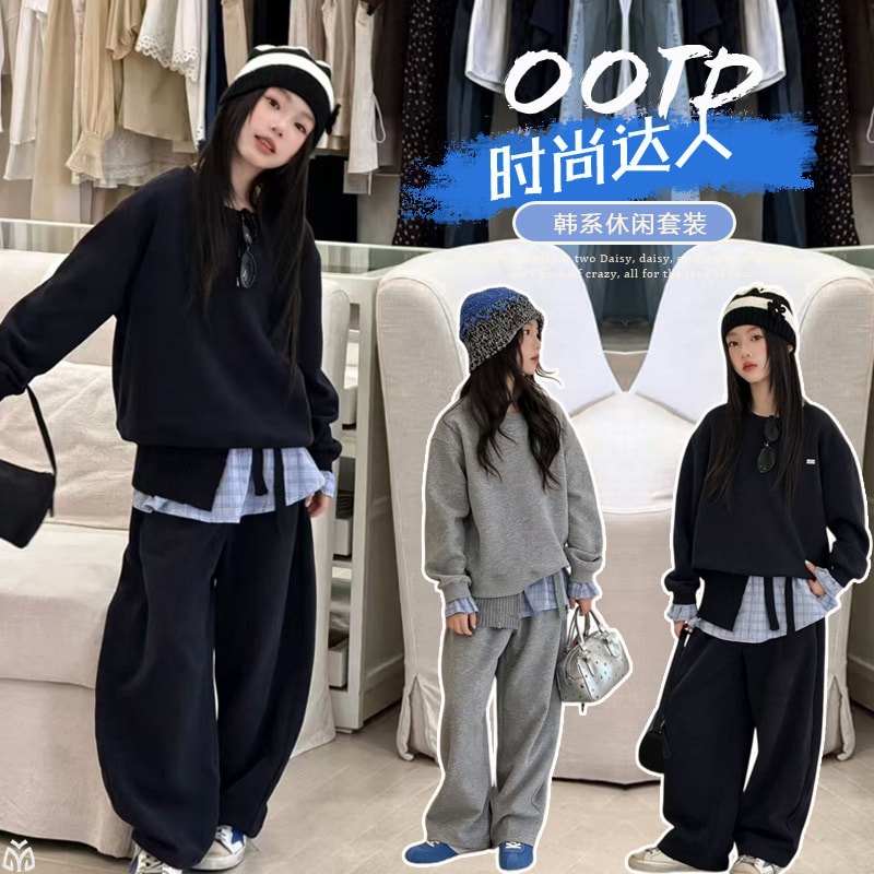 2026秋新品★子供服　セットアップ★120cm〜170cm 2色