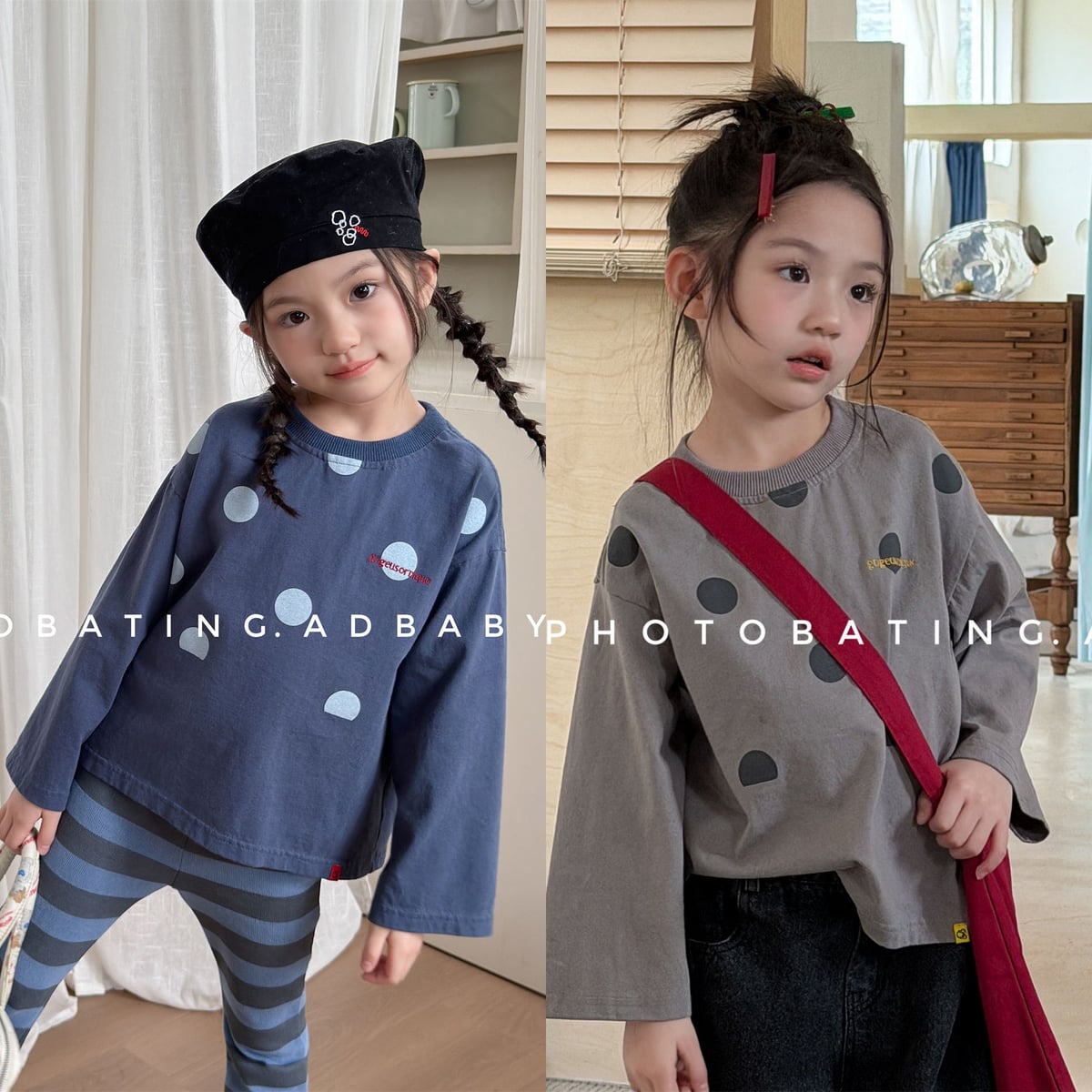 2026秋新作SJ★子供服　トップス★80cm〜130cm 2色