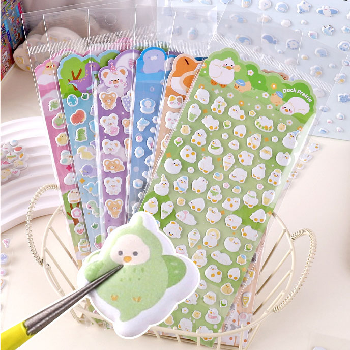 手作り DIY ぷくぷく ボンボンシール 3Dステッカー 立体ステッカー ぷっくりシール 粘着シール