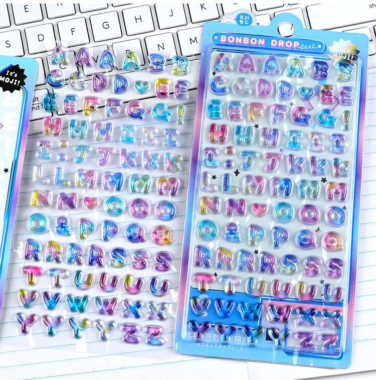 手作り DIY ぷくぷく ボンボンシール 3Dステッカー 立体ステッカー エポキシステッカー